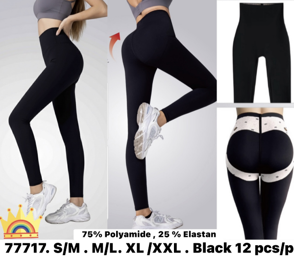 Legginsy damskie Roz S-2XL, 1 Kolor Paczka 12 szt